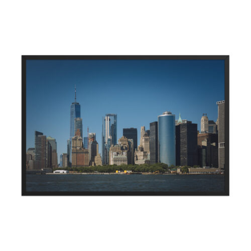 Manhattan Skyline — Framed Poster