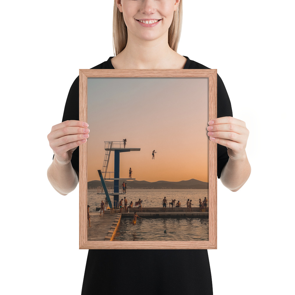 Zadar Diver — Framed Poster - Image 5