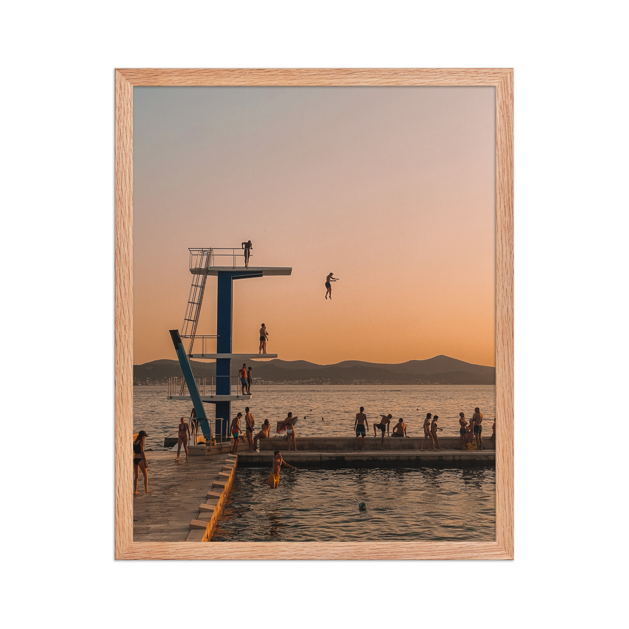 Zadar Diver — Framed Poster - Image 2