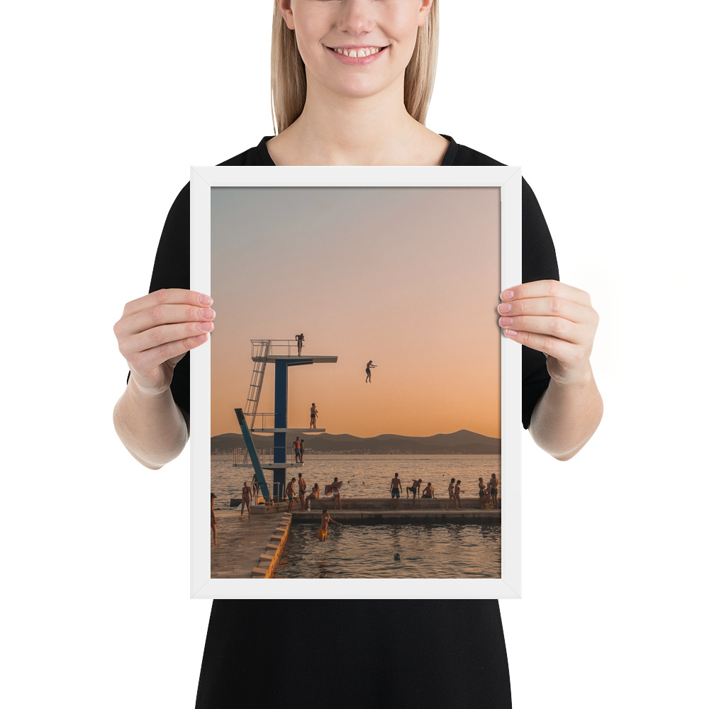 Zadar Diver — Framed Poster - Image 6