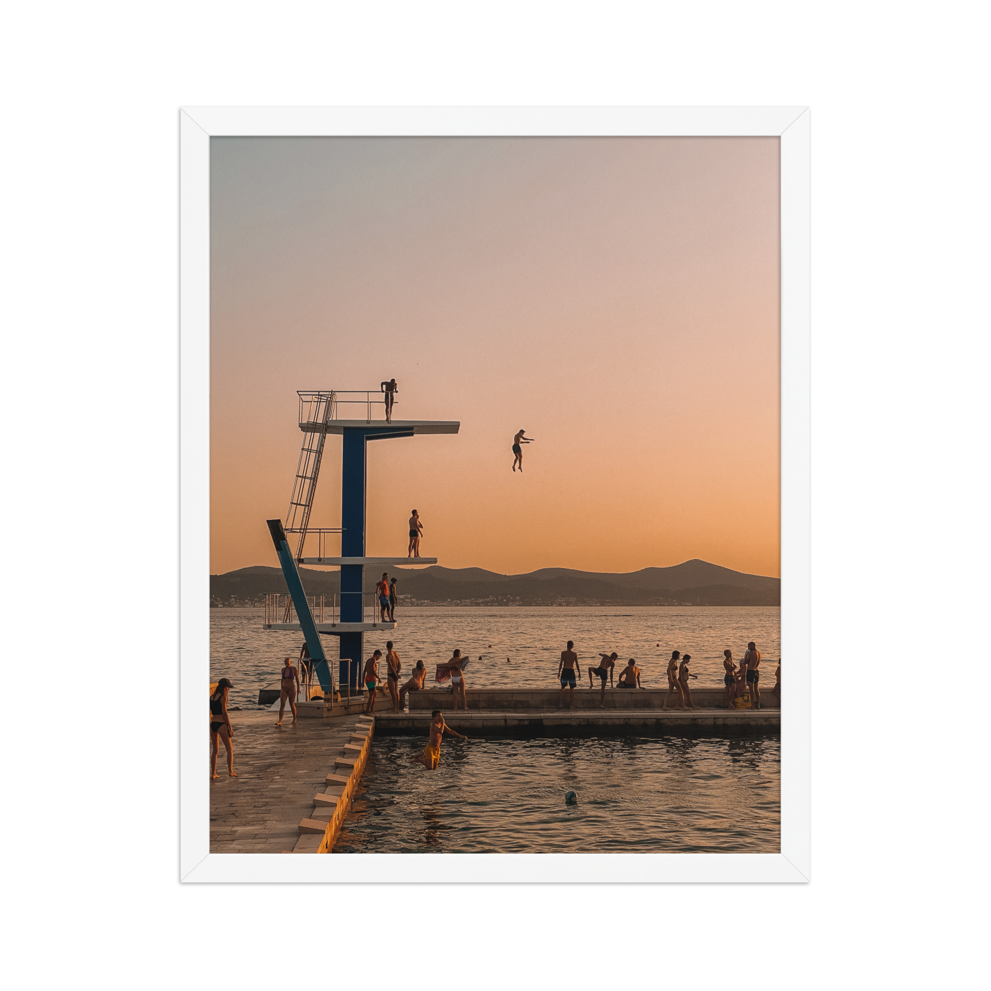 Zadar Diver — Framed Poster - Image 3