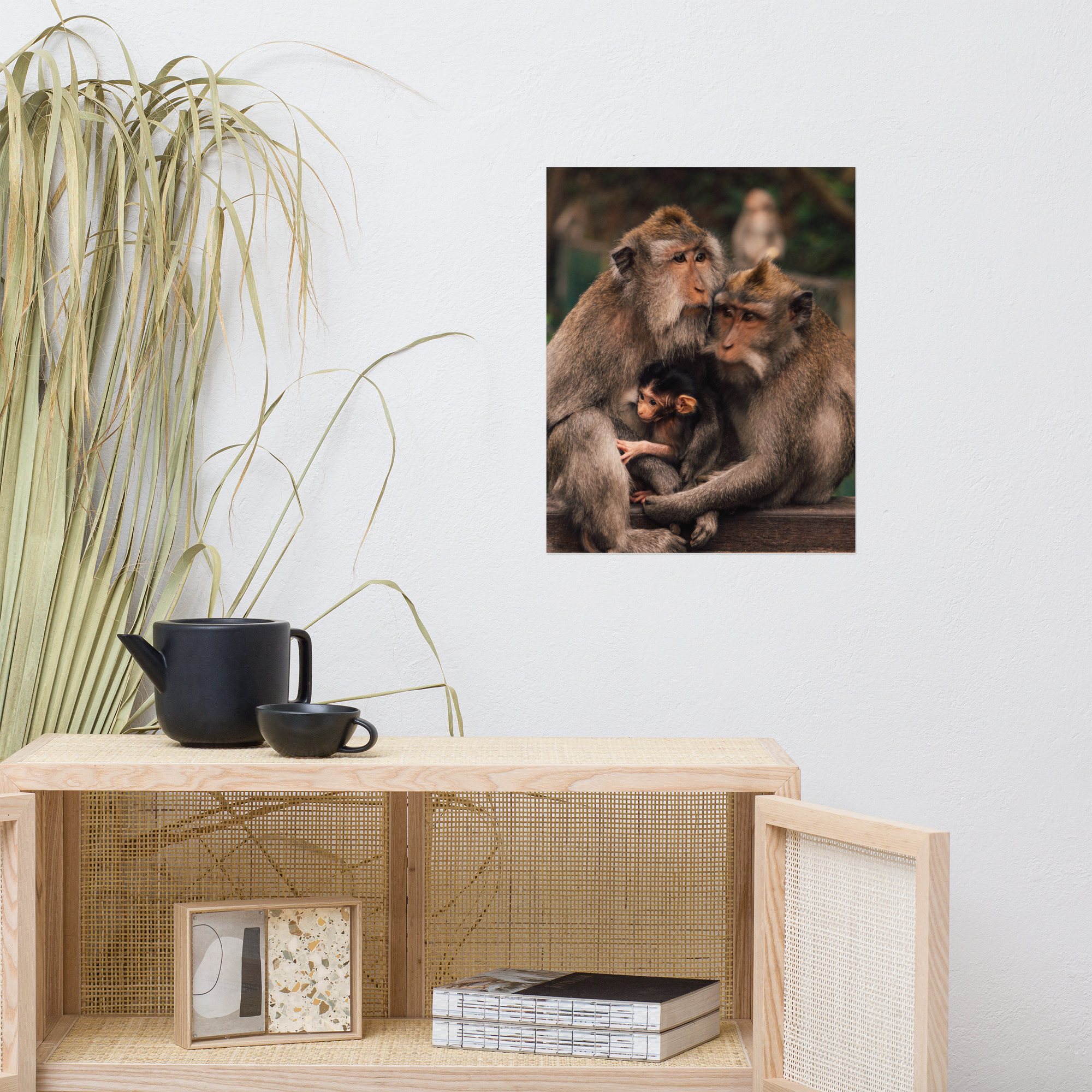 Macaque Family — Poster - Image 3